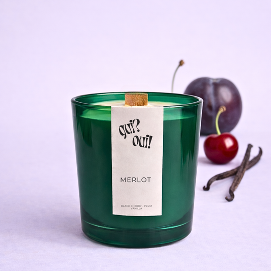 MERLOT | black cherry, plum, vanilla coconut wax hand poured candle