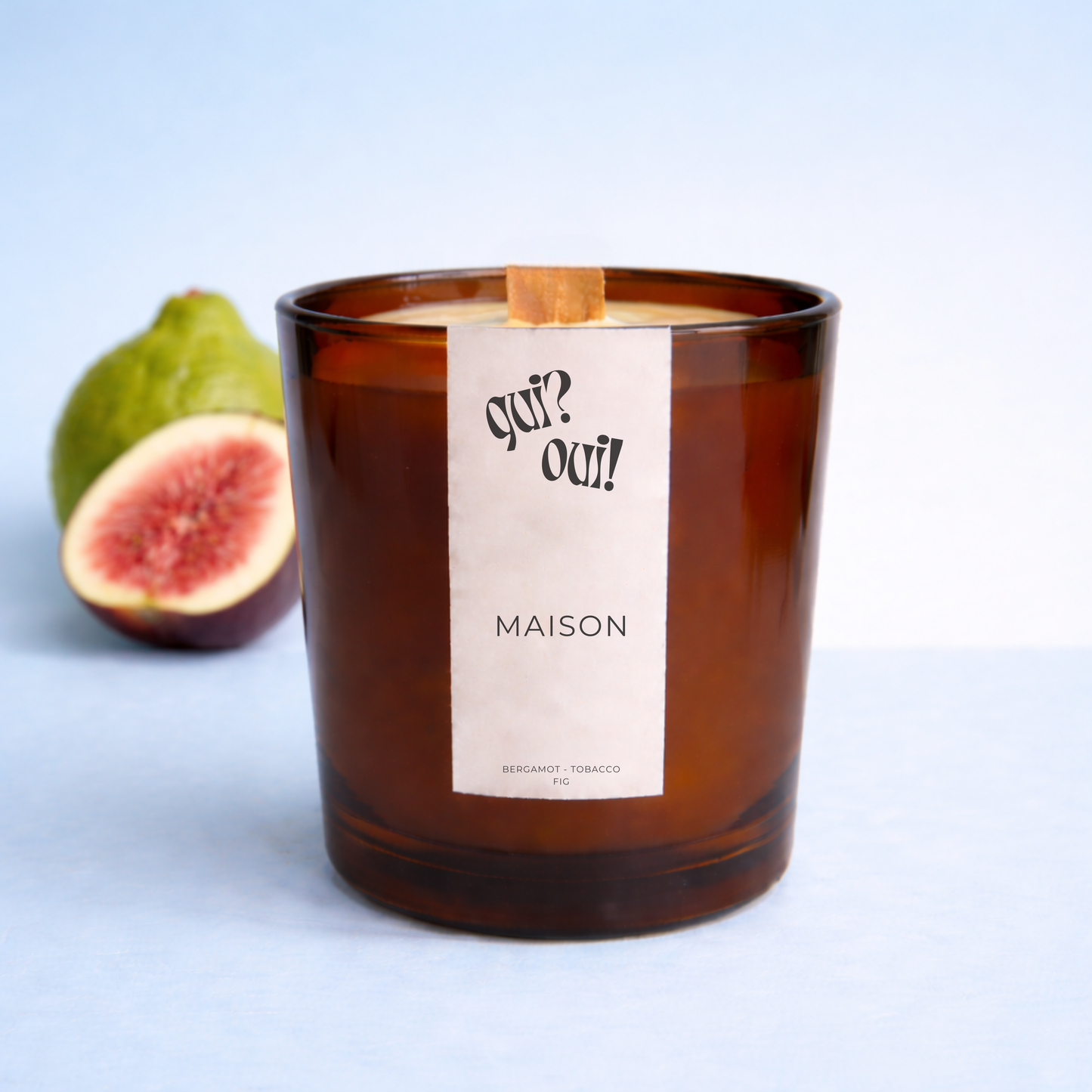 MAISON | bergamot, fig, tobacco coconut wax hand poured candle